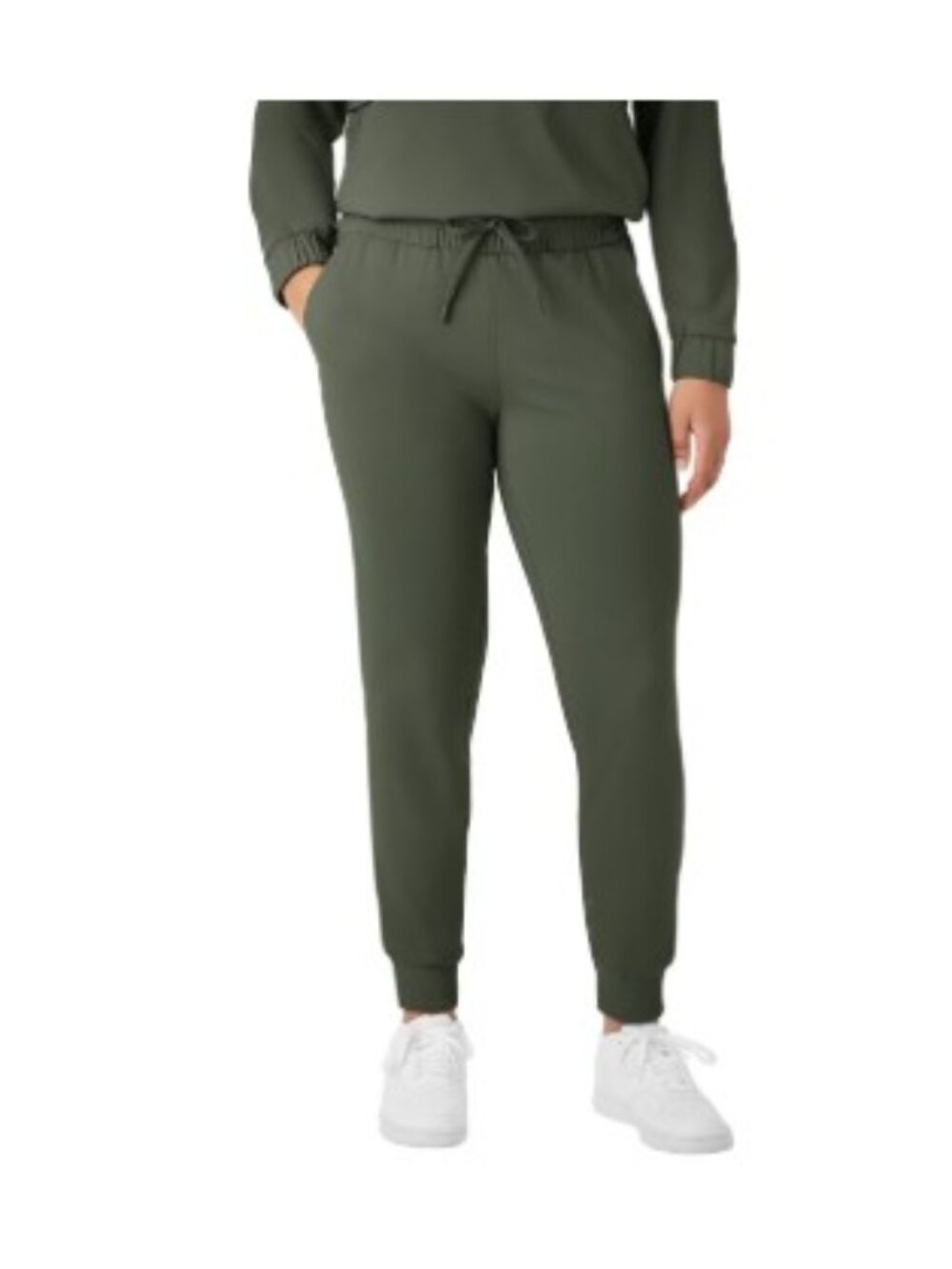 Women's Travel Jogger Olive Green Size M - Picture 2 of 3
